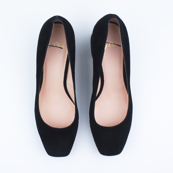 New JCREW Block-heel Pumps in Black Suede - Picture 2 of 3